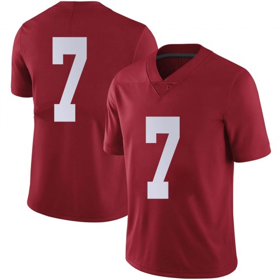 Alabama Crimson Tide Men's Ja'Corey Brooks #7 No Name Crimson NCAA Nike Authentic Stitched College Football Jersey YU16E17VV